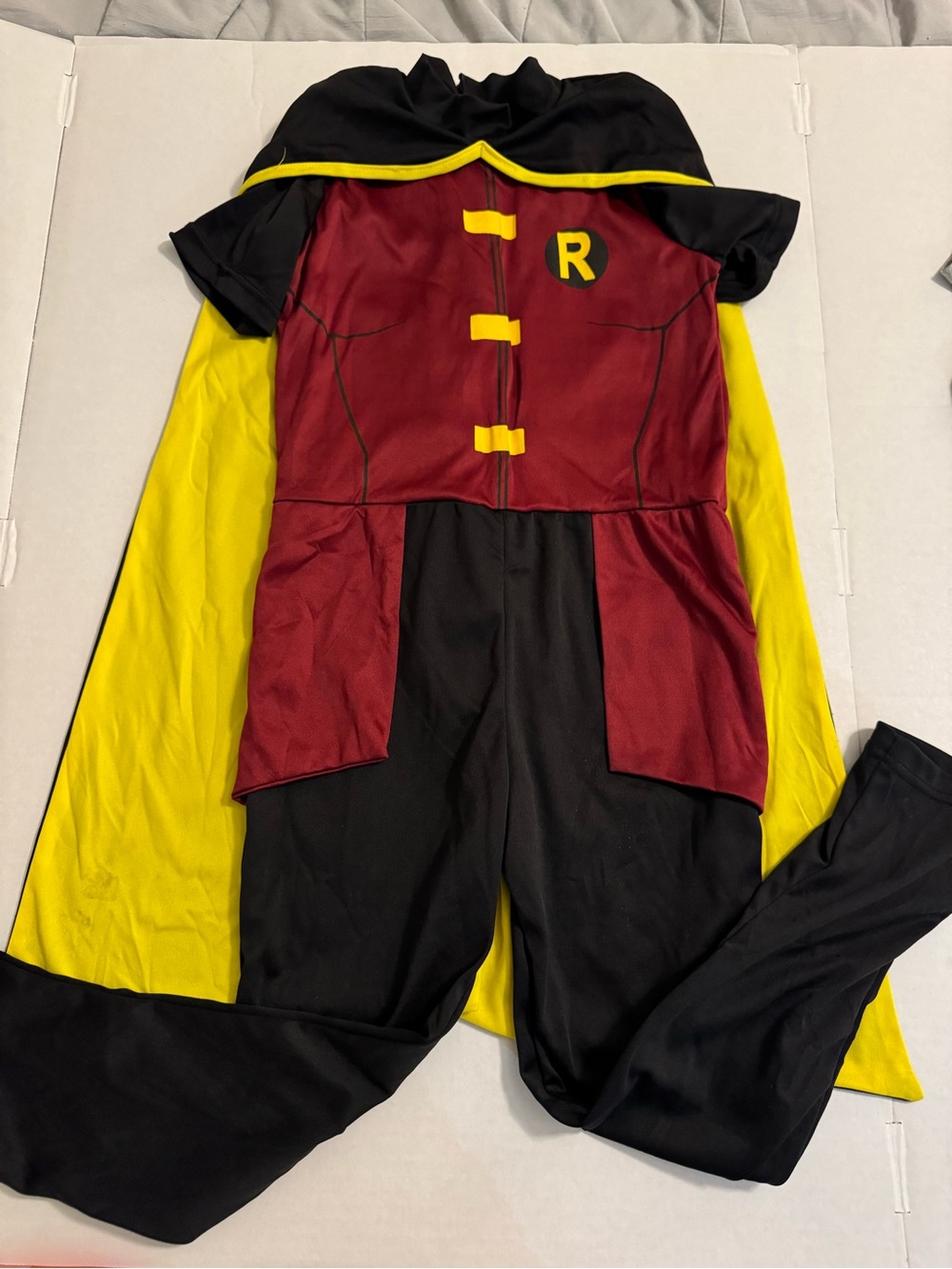 Justice Kids Superhero Costume in Red, Black & Yellow